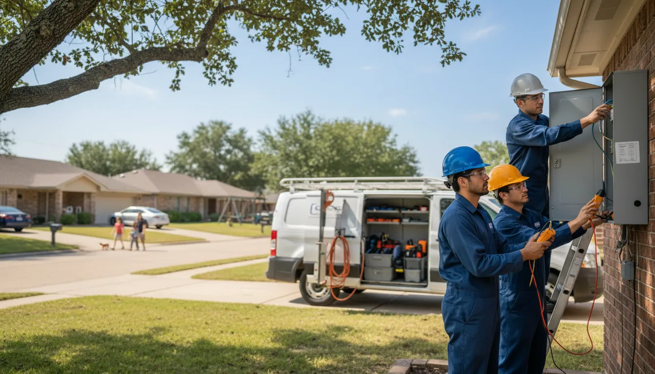 Certified electrician providing emergency electrical services in Delmar, IA